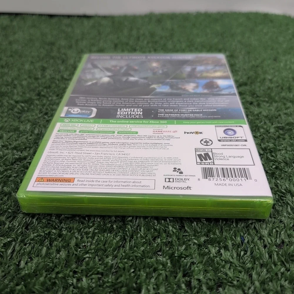 Assassin's‎ Creed Rogue Xbox 360 Brand New Sealed Limited Edition Video Game